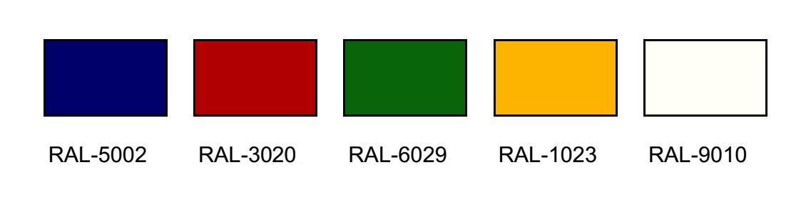 цвета RAL